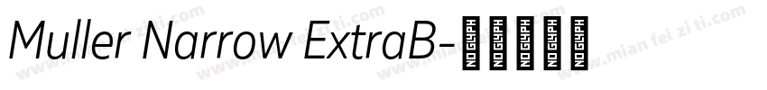 Muller Narrow ExtraB字体转换